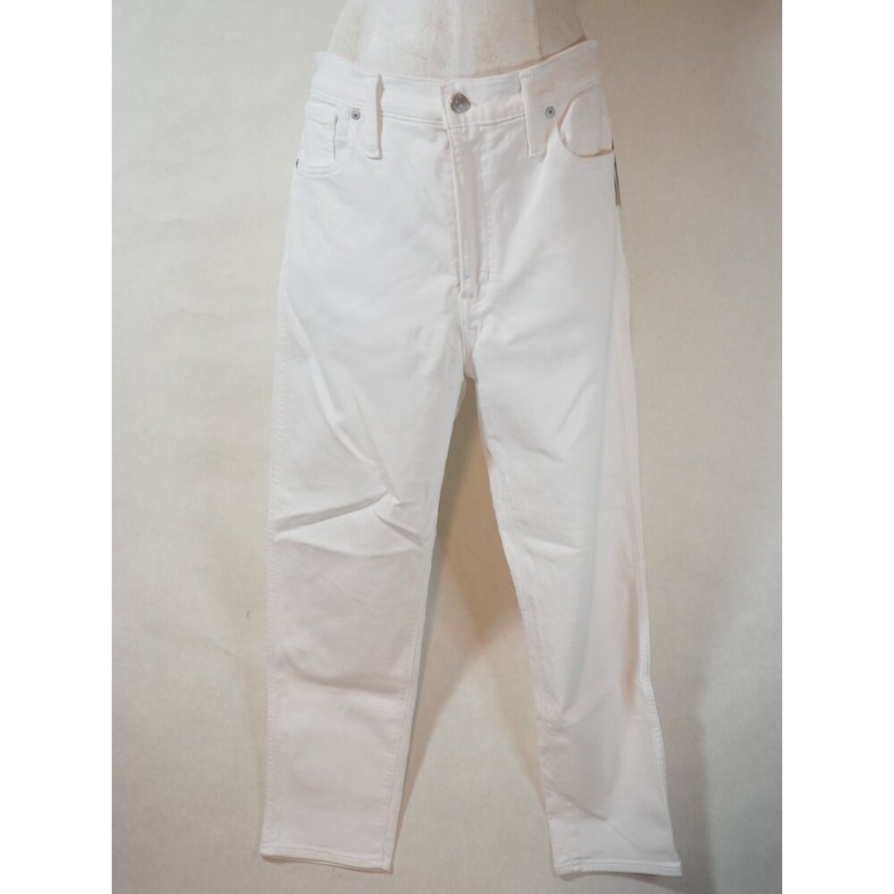 Madewell White Stovepipe Denim Jeans, Size 32